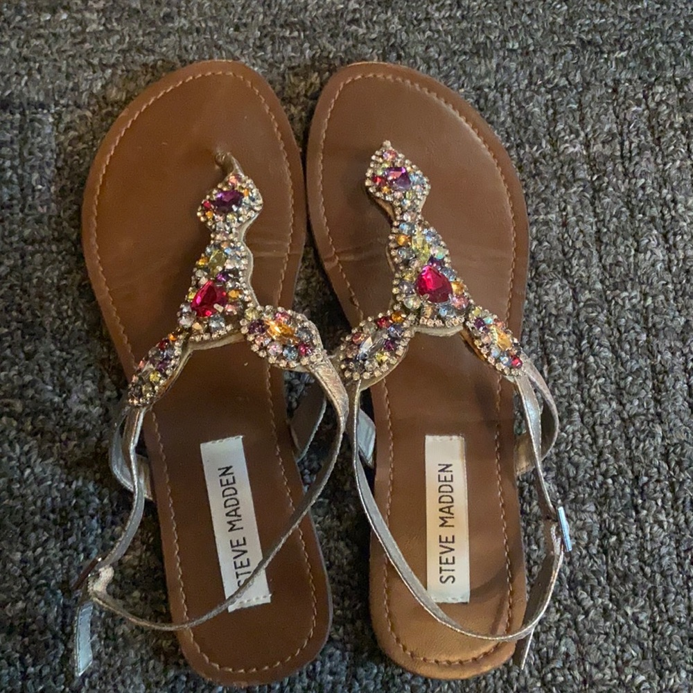 Gem embellished Steve madden sandals